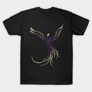 Abstract Phoenix Drawing T-Shirt